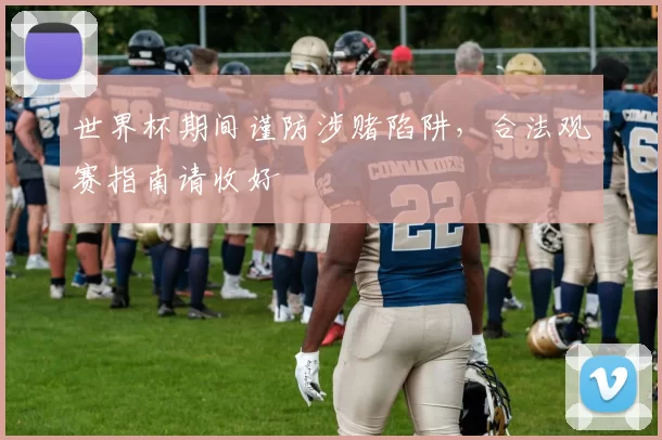 世界杯期间谨防涉赌陷阱，合法观赛指南请收好