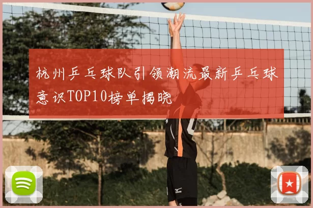 杭州乒乓球队引领潮流最新乒乓球意识TOP10榜单揭晓
